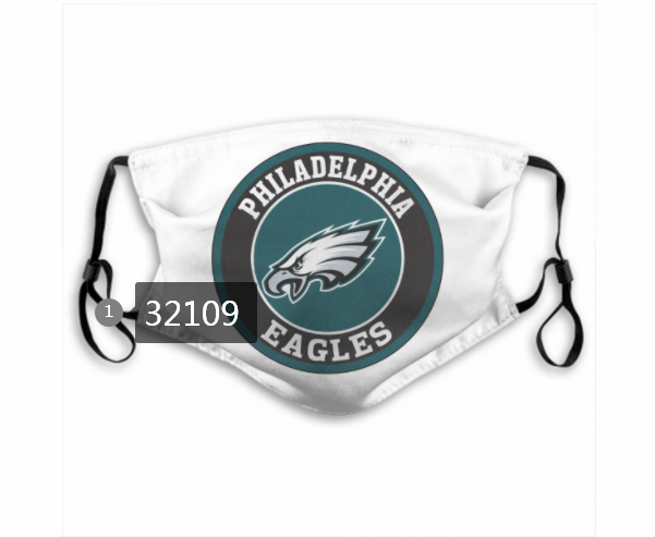 NFL 2020 Philadelphia Eagles #61 Dust mask with filter->nfl dust mask->Sports Accessory